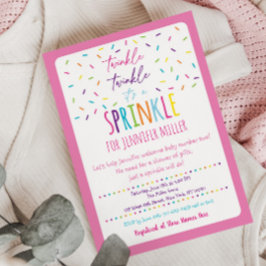 Pink Baby Sprinkle Einladung