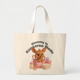 Pink Baby Tote Bag – Custom Name & Deer Design Jumbo Stoffbeutel