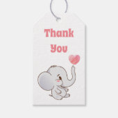 Pink Baby Vielen Dank Geschenkanhänger (Vorderseite)