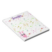 Pink-Babybär Notizblock (angewinkelt)