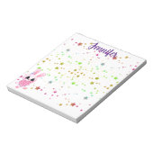 Pink-Babybär Notizblock (Rotiert)