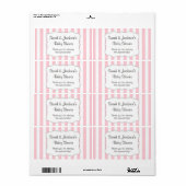 Pink Babydusche danke Ihnen für Wasserflasche Pack (Vorne)