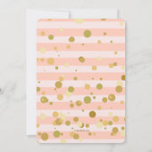 Pink-Babydusche Einladung (Rückseite)