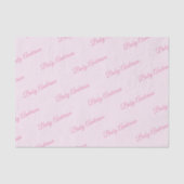 Pink-Babydusche-Papiertaschentuch Seidenpapier (Vorderseite)