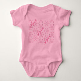 Pink Babydusche Schöne Girl FlowerPattern Baby Strampler