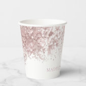 Pink Baby's Atem Taufen Pappbecher (Vorderseite)