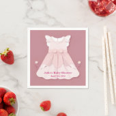 Pink Baby's Dress Baby Dusche Serviette (Beispiel)