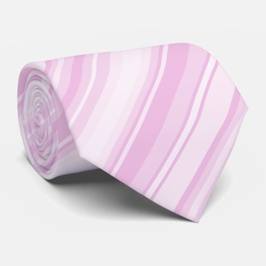 Pink-Babystreifen Krawatte (Gerollt)