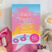 Pink-Bach-Party Einladung