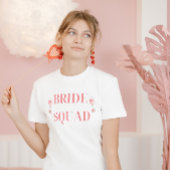 Pink Bachelorette Bride Squad Script Bridesmaids T-Shirt