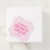 Pink Bachelorette Geschenkanhänger (Beispiel)