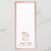 Pink Bäckerei Konditorei Koch Dessert Menü Menükarte (Rückseite)