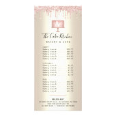 Pink Bäckerei Kuchen Glitzer Konditorei Koch Menü  (Vorne)