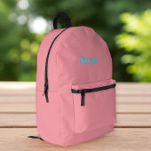  Pink Backpack for Her - Custom Name Design Bedruckter Rucksack