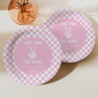 Pink Bad Two Das Knochenskelett 2. Geburtstags-Par