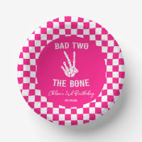 Pink Bad Two Das Knochenskelett 2. Geburtstags-Par