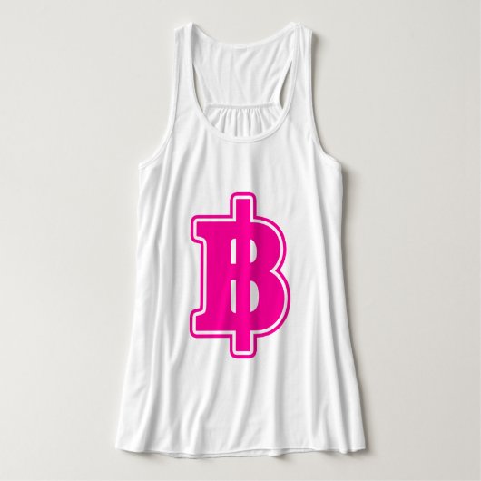 PINK BAHT SIGN ฿ thailändischer ฿ Tank Top (Design Vorderseite)