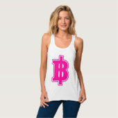 PINK BAHT SIGN ฿ thailändischer ฿ Tank Top (Vorderseite Vollansicht)