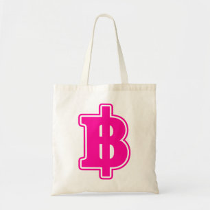 PINK BAHT SIGN ฿ thailändischer ฿ Tragetasche