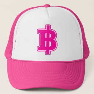 PINK BAHT SIGN ฿ thailändischer ฿ Truckerkappe