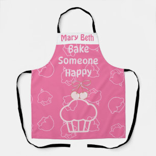 Pink bake fröhlich All-over Print-Schürze Schürze