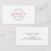 Pink Baker Bakery Logo Visitenkarte (Vorne/Hinten)