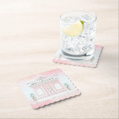 Pink Bakery Shop Illustration Untersetzer (Vor Ort)