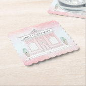 Pink Bakery Shop Illustration Untersetzer (angewinkelt)