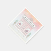 Pink Bakery Shop Napkins | Schaufensterdarstellung Serviette (Ecke)