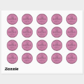 Pink Bakery Sourdough Brot Danke Sticker (Blatt)