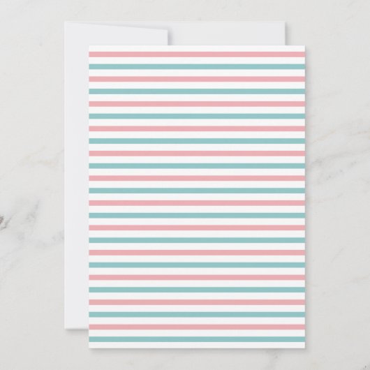 Pink Baking Geburtstagsparty Einladung (Rückseite)