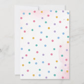 Pink Baking Girl Chef Cake Birthday Einladung (Rückseite)