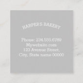 Pink Baking Mixer Quadratische Visitenkarte (Rückseite)