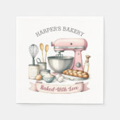 Pink Baking Mixer Serviette (Vorderseite)