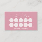 Pink Baking Utensils Watercolor Bakery Loyalty Visitenkarte (Rückseite)