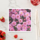 Pink Ball Chrysanthemum Papier Napkins Serviette (Beispiel)