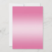 Pink Ball Gown & Tiara Quinceañera Geburtstag Einladung (Rückseite)