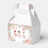 Pink Ballerina Ballet Birthday Favor Box Geschenkschachtel (Rückseite)