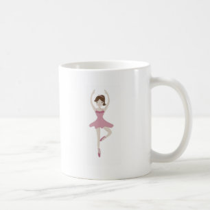 Pink Ballerina Girl Kaffeetasse