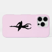 Pink Ballerina Handy Fall iPhone Hülle (Rückseite (Horizontal))