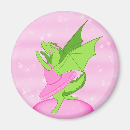 Pink Ballerina Magnet (Vorne)