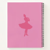 Pink Ballerina Notizblock (Rückseite)