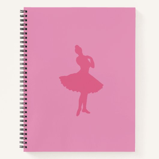 Pink Ballerina Notizblock (Vorderseite)