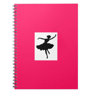 Pink-Ballerina-Notizbuch Notizblock