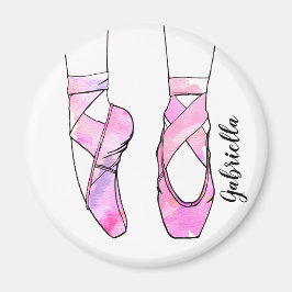 Pink Ballerina Personalisiert Ballet Magnet