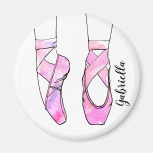 Pink Ballerina Personalisiert Ballet Magnet