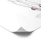 Pink Ballerina Poster (Ecke)