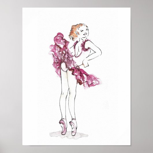Pink Ballerina Poster (Vorne)