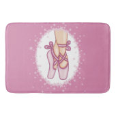 Pink ballerina shoes badematte (Vorderseite)
