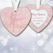 Pink Ballerina Star Lights Ornament